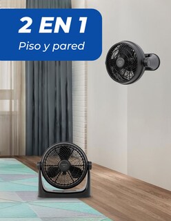 Foto 6 | Narvik Ventilador De 12 Pulgadas 2 En 1: Piso Y Pared 88w Silencioso Con Aspas Plásticas
