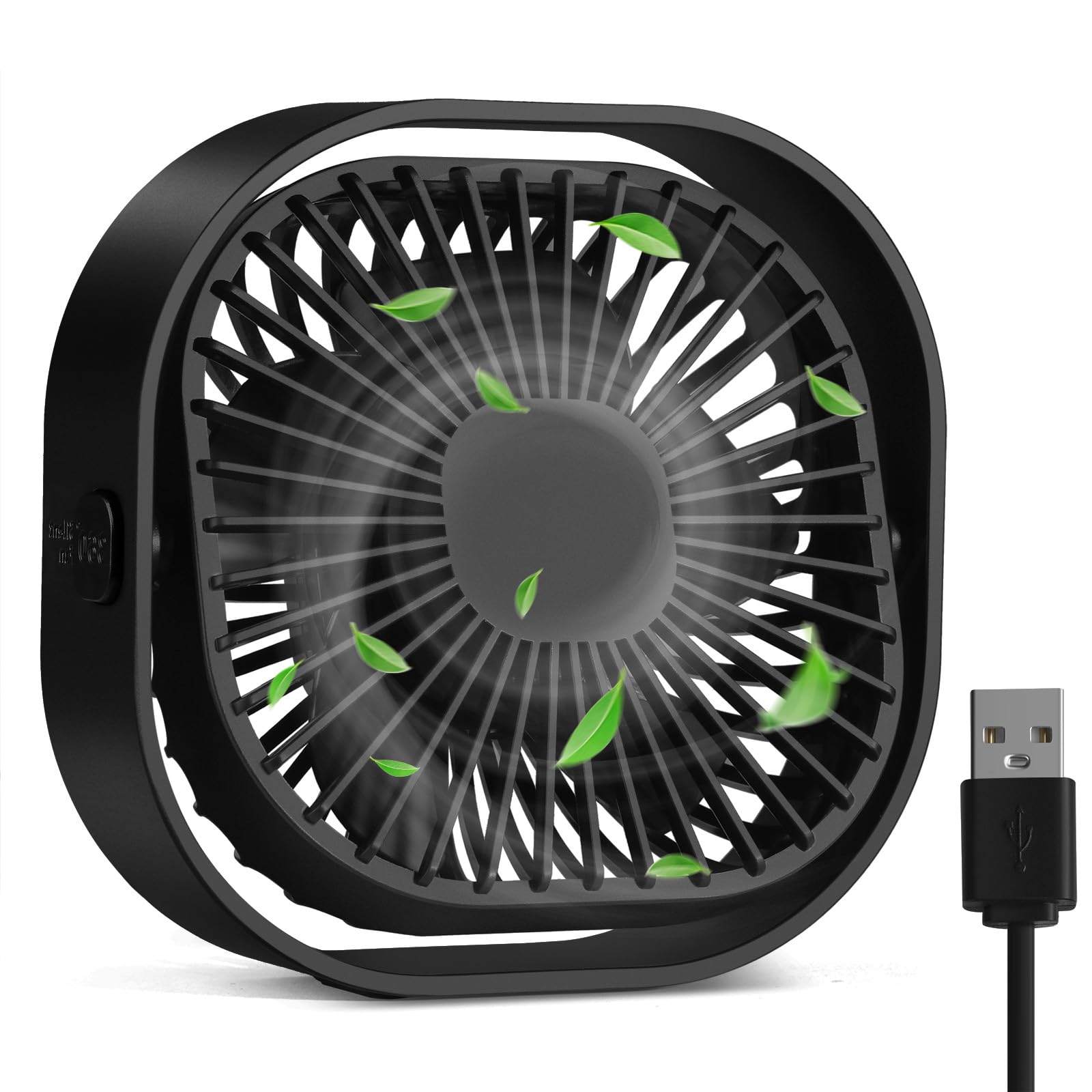 Foto 2 pulgar | Ventilador de Escritorio USB RJVW Portátil 4 Pulgadas y 3 Velocidades - Venta Internacional
