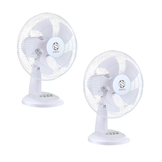Foto 1 | 2 Pack Ventilador De Escritorio Abanico De Mesa Oscilatorio