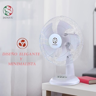 Foto 5 | 2 Pack Ventilador De Escritorio Abanico De Mesa Oscilatorio