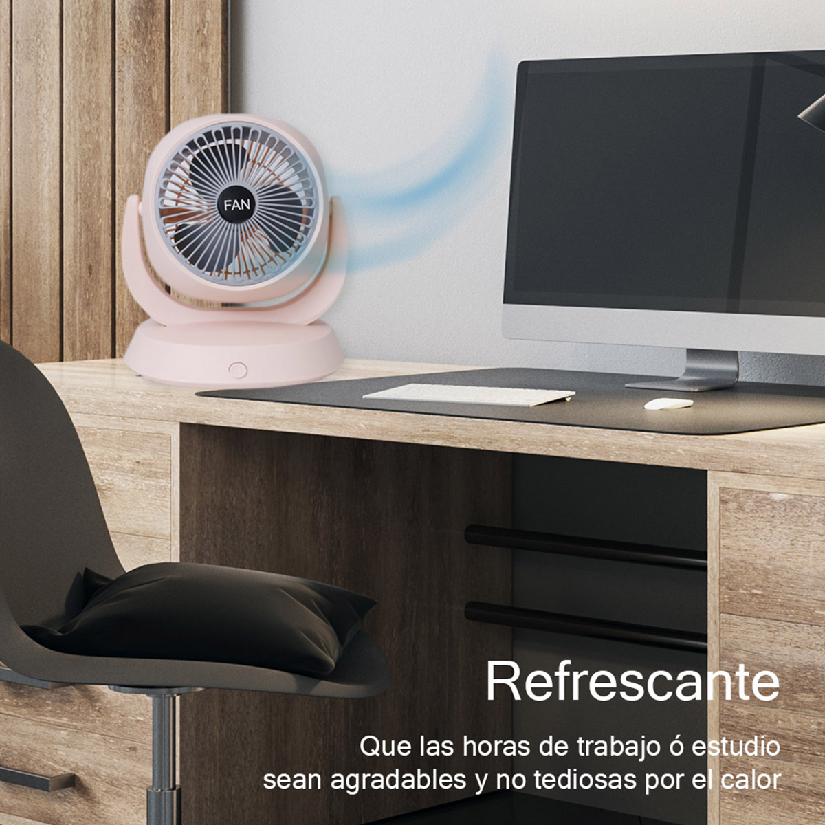 Foto 3 | Ventilador de Escritorio CM-TOP Recargable