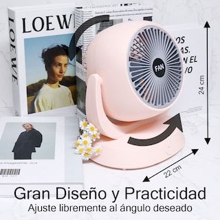 Foto 5 | Ventilador de Escritorio CM-TOP Recargable