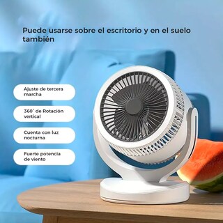 Foto 3 | Miniventilador de Escritorio con Lámpara CM-TOP