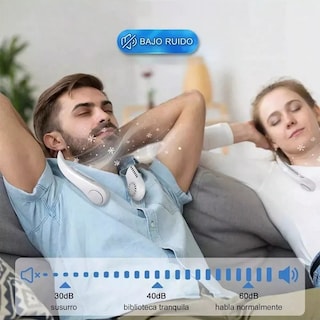 Foto 4 | Ventilador de Cuello Recargable Blanco