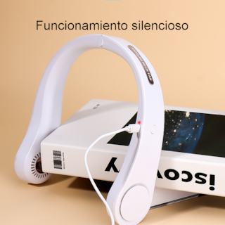 Foto 5 | Ventilador de Cuello Recargable Blanco
