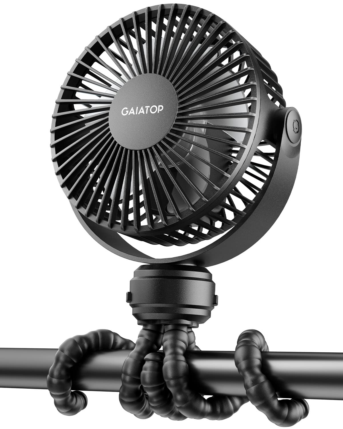 Ventilador Portátil Gaiatop Mini Con Batería Portátil De 3 Velocidades, Color Negro - Venta Internacional.