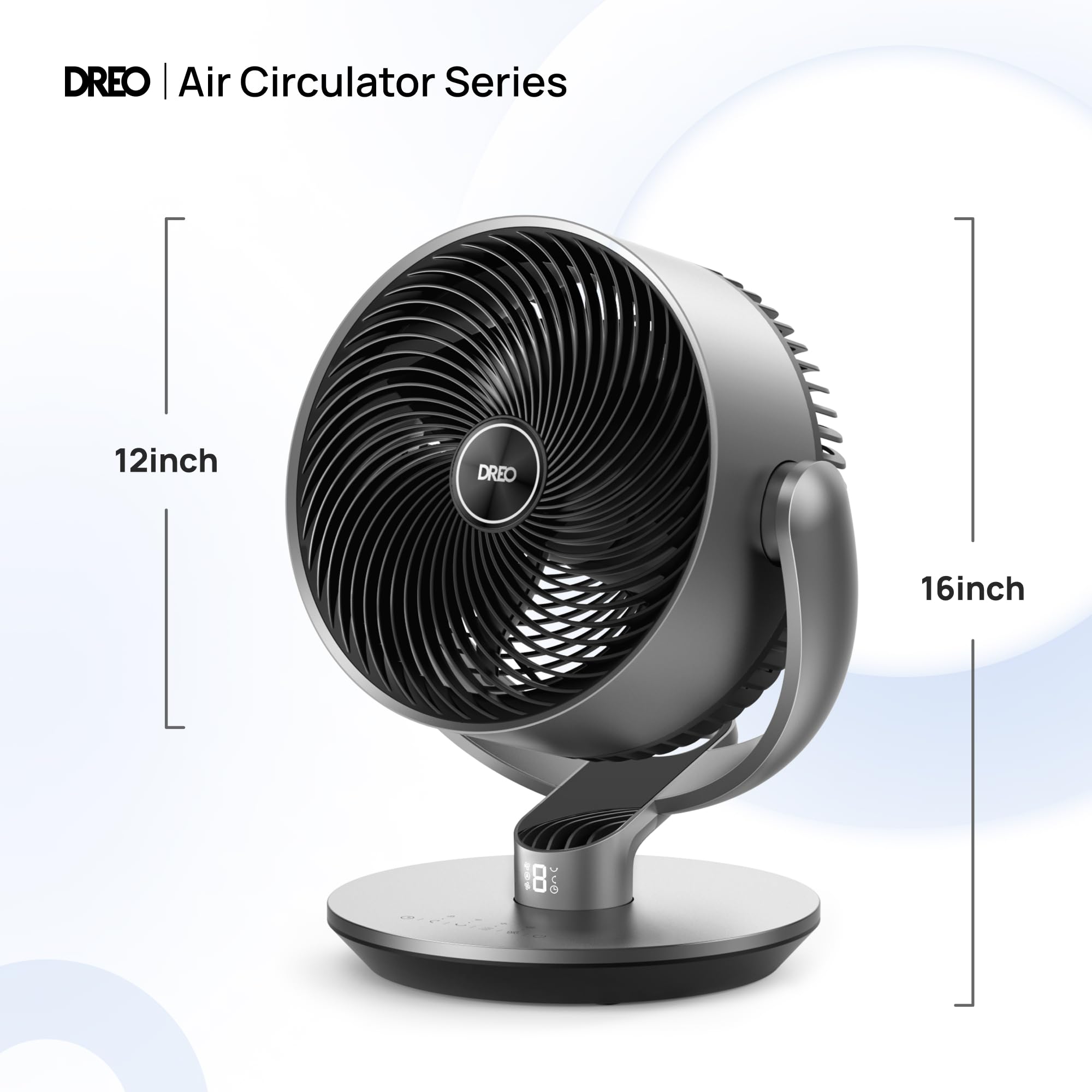 Foto 6 pulgar | Ventilador Dreo Dr-haf004s, 40 Cm, 25 Db, 6 Modos Y 9 Velocidades, Color Plateado - Venta Internacional.