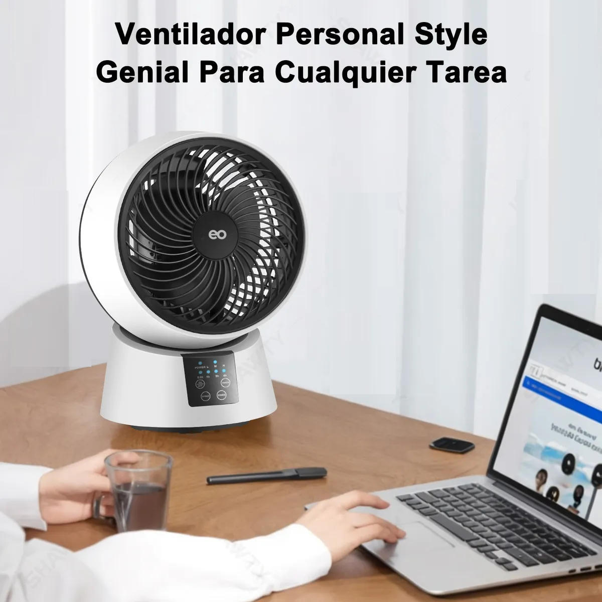Foto 4 pulgar | Ventilador Circulador De Aire De Mesa Eo Safe Imports Esi-18756 Multicolor