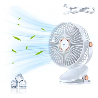 Foto 1 | Ventilador De Escritorio Con Luz 5 Velocidades Diámetro 15cm Eo Safe Imports Esi-18817 Blanco