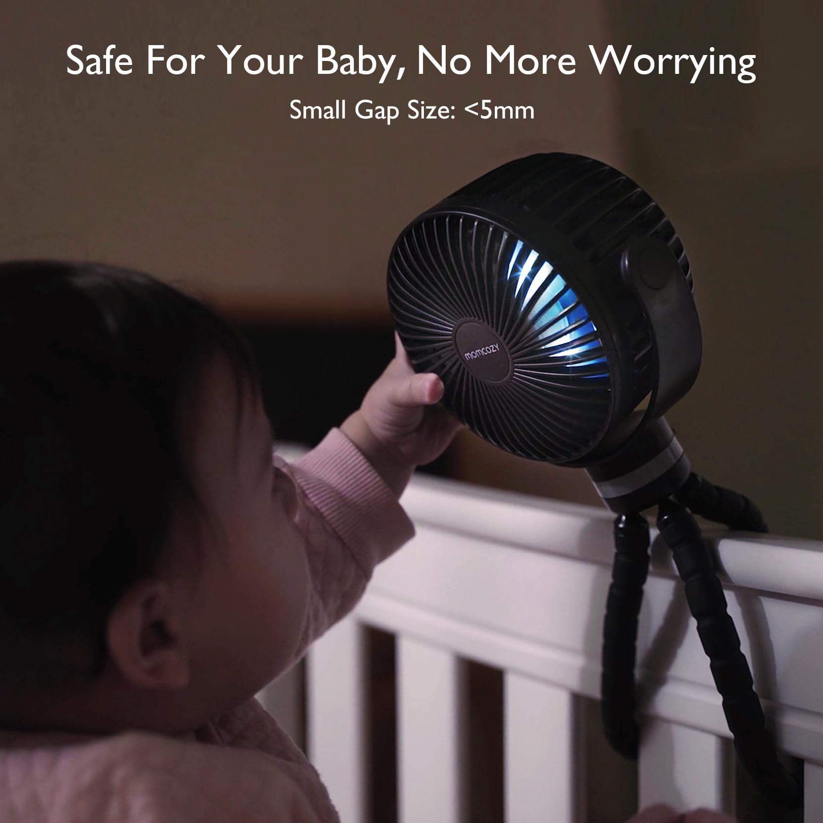 Foto 4 | Ventilador De Cochecito Portátil Momcozy De 8000 Mah, 27 Horas De Duración De La Batería - Venta Internacional.
