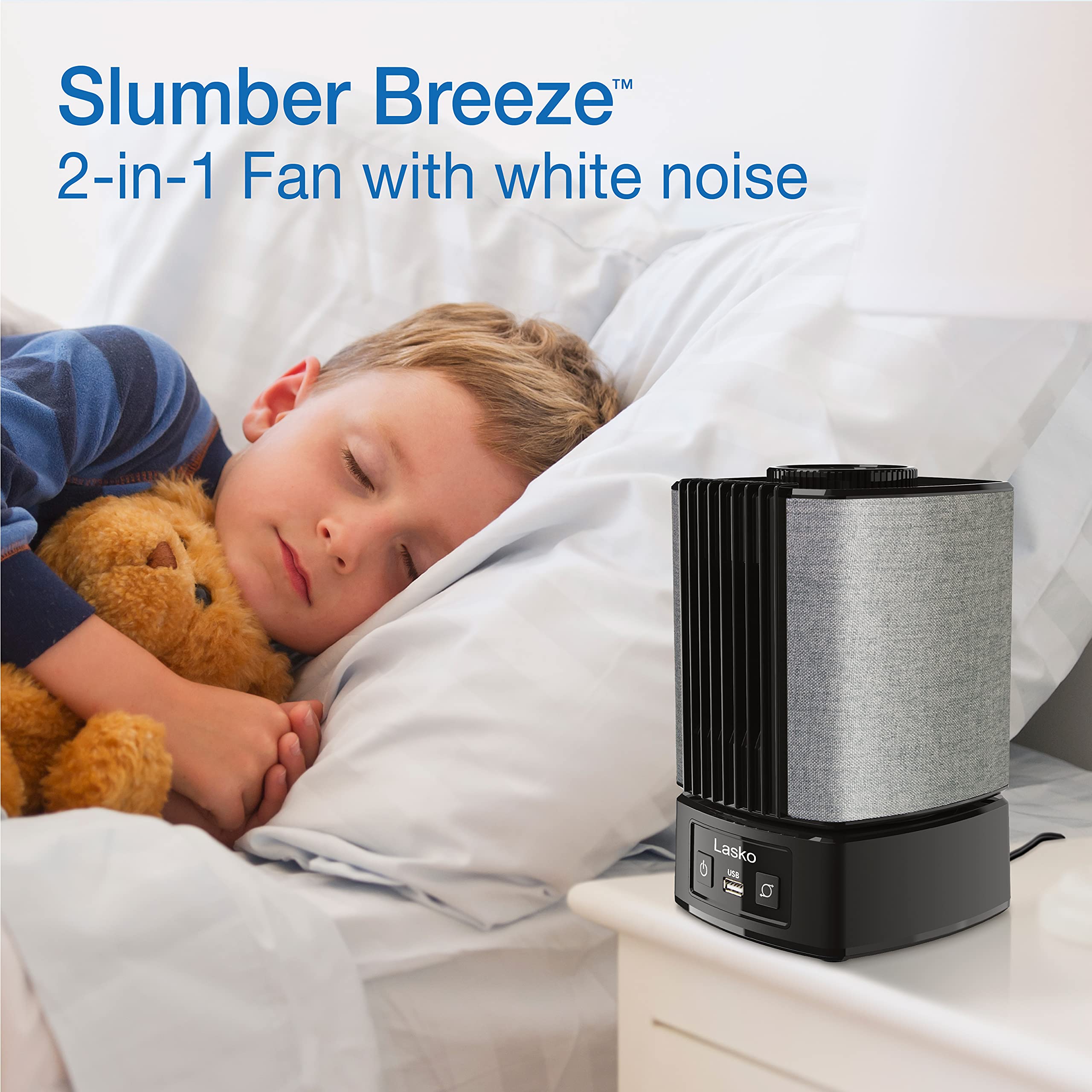 Foto 2 | Ventilador De Mesa Y Máquina De Ruido Blanco Lasko Slumberbreeze Sb100 - Venta Internacional.