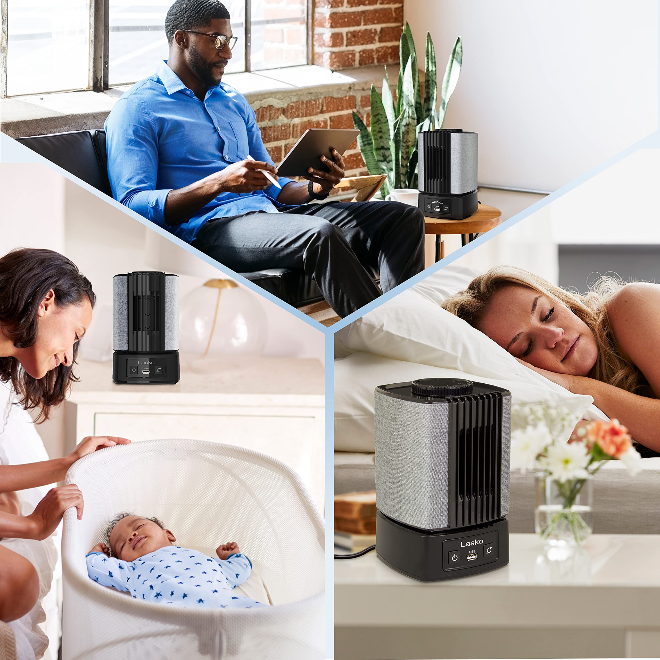 Foto 7 pulgar | Ventilador De Mesa Y Máquina De Ruido Blanco Lasko Slumberbreeze Sb100 - Venta Internacional.