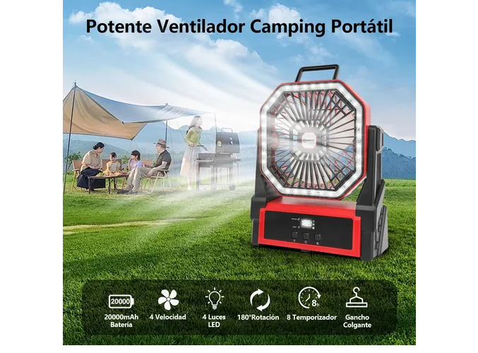 Foto 3 pulgar | Ventilador de Escritorio Xtellar 4 Velocidades