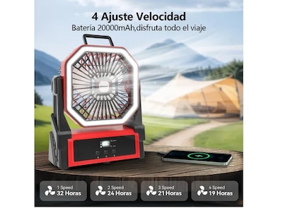 Foto 4 | Ventilador de Escritorio Xtellar 4 Velocidades