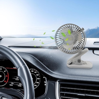 Foto 2 | Ventilador Pequeño con Clip Ajustable de 360°