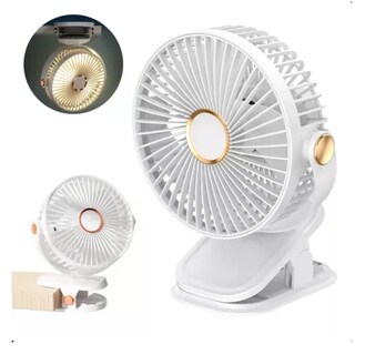 Foto 1 | Ventilador Xtellar Recargable Usb Con Luz, 5 Velocidades, 17.6cm Modelo Blanco
