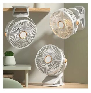 Foto 4 | Ventilador Xtellar Recargable Usb Con Luz, 5 Velocidades, 17.6cm Modelo Blanco