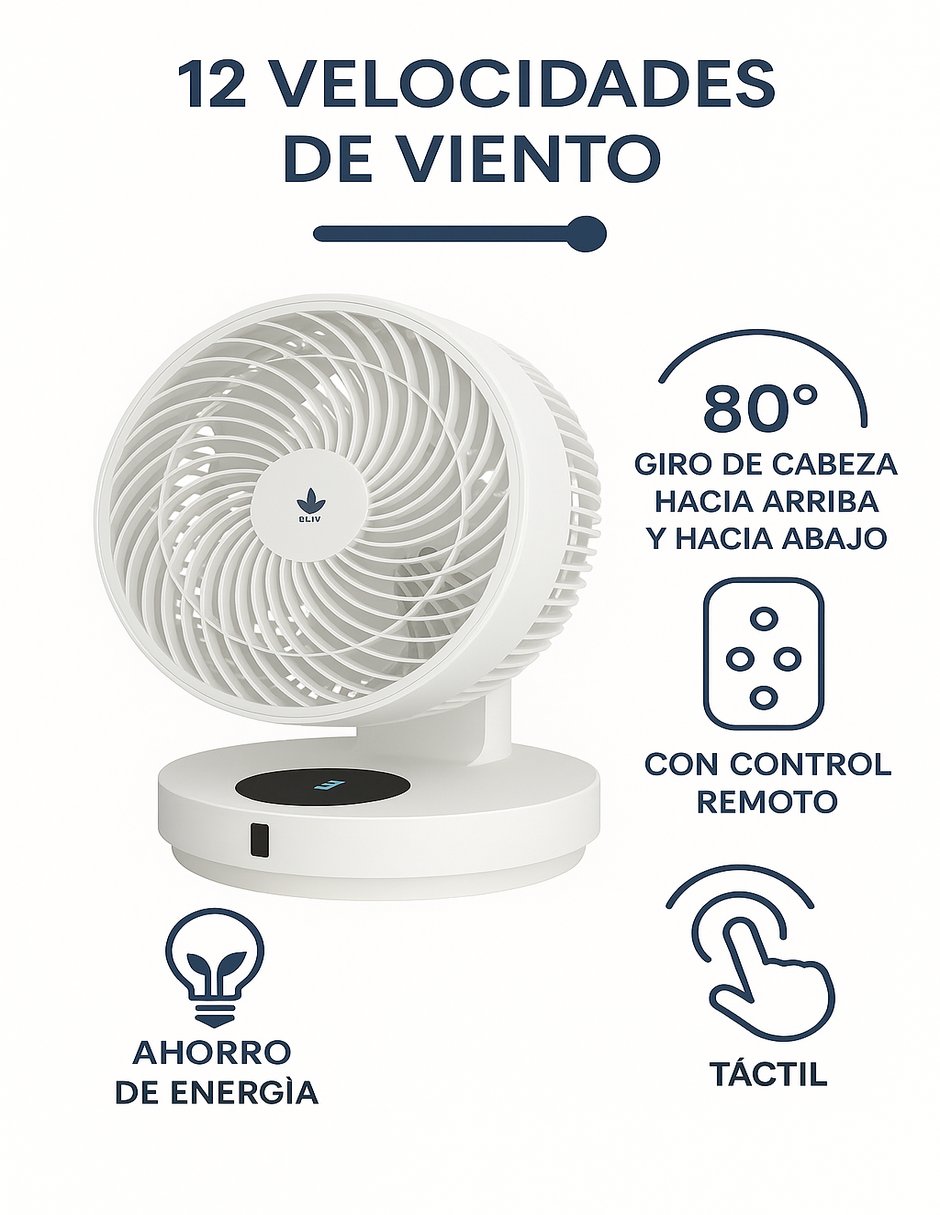 Foto 5 | Ventilador de Mesa 13” 23w