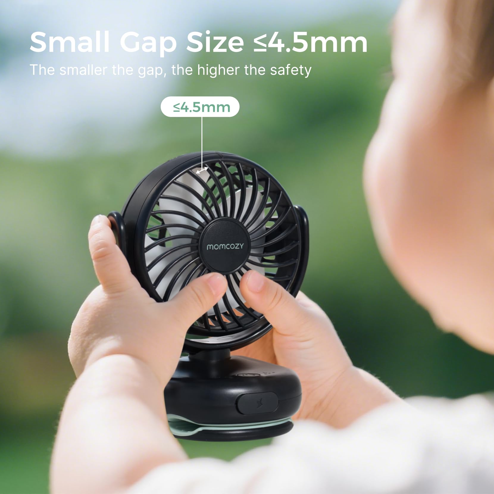 Foto 6 pulgar | Ventilador Portátil Para Cochecito Momcozy Con Clip, 4 Velocidades, Recargable - Venta Internacional.