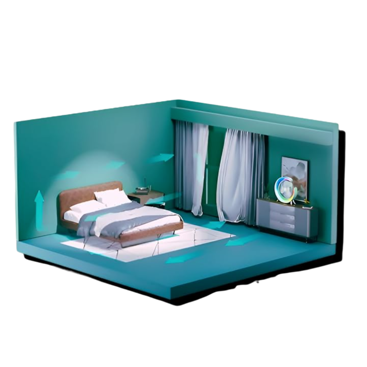 Foto 8 pulgar | Dos Ventiladores Portátiles Con 3 Velocidades Usb Luz Led Color Verde Y Verde