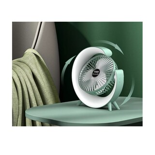Foto 4 | Pack 2 Ventiladores Redondos Con Luz Led Color Verde
