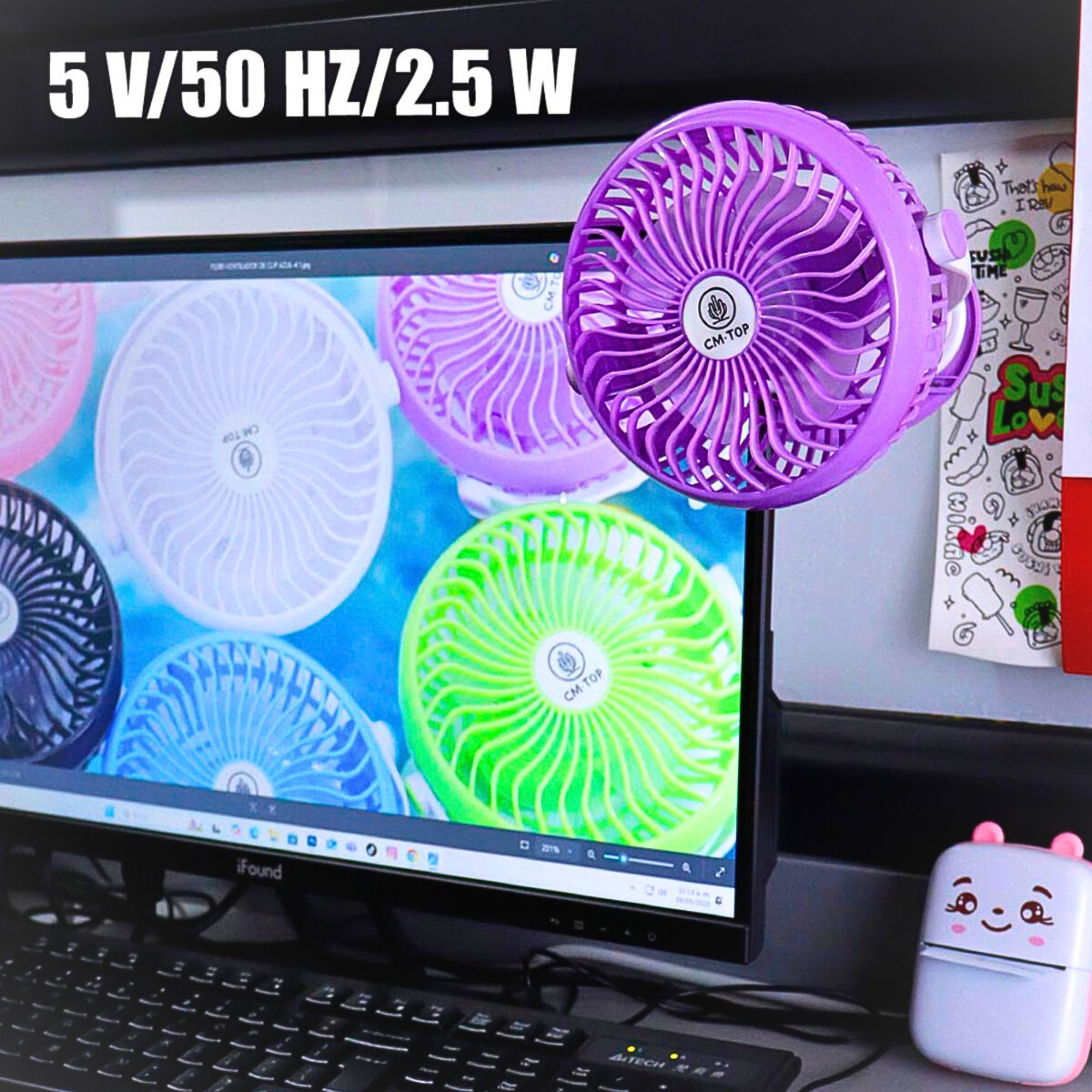 Foto 3 | Ventilador Portátil Cm-Top Recargable