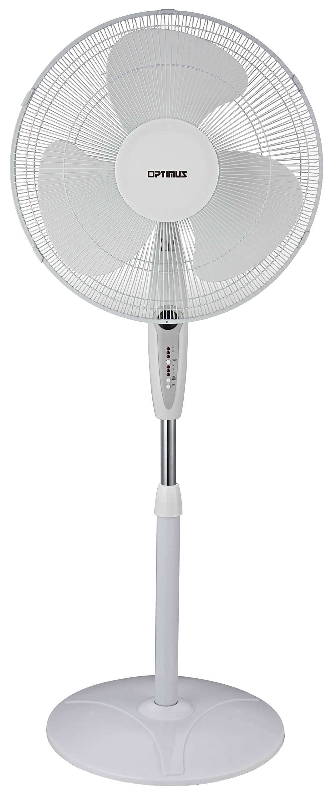 Ventilador Eléctrico Optimus F-1672wh Con Soporte Oscilante Con Mando A Distancia De 40 Cm - Venta Internacional.