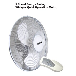 Foto 3 | Ventilador Eléctrico Optimus F-1672wh Con Soporte Oscilante Con Mando A Distancia De 40 Cm - Venta Internacional.