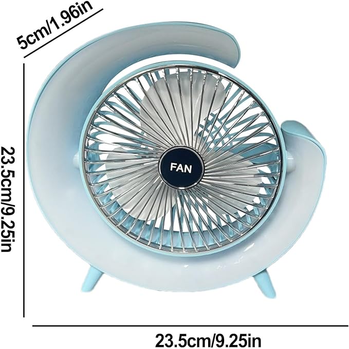Foto 1 | Ventilador Portátil Con Lampara Luz Rgb De 3 Velocidades
