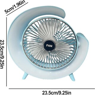 Foto 1 | Ventilador Portátil Con Lampara Luz Rgb De 3 Velocidades