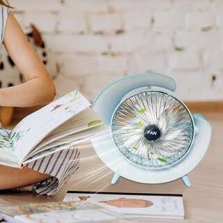 Foto 4 | Ventilador Portátil Con Lampara Luz Rgb De 3 Velocidades