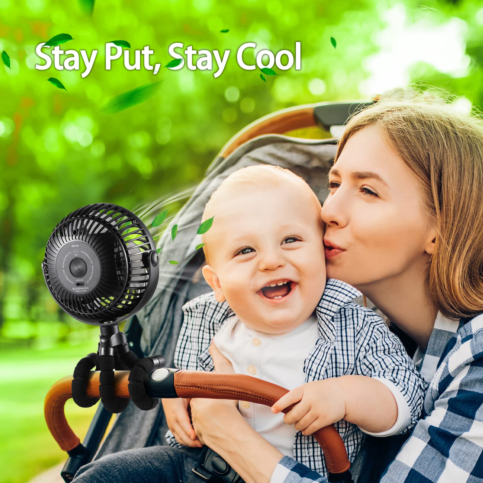 Foto 5 pulgar | Ventilador Para Asiento De Coche Grandfast 5000 Mah, Funciona Con Pilas, Negro - Venta Internacional.