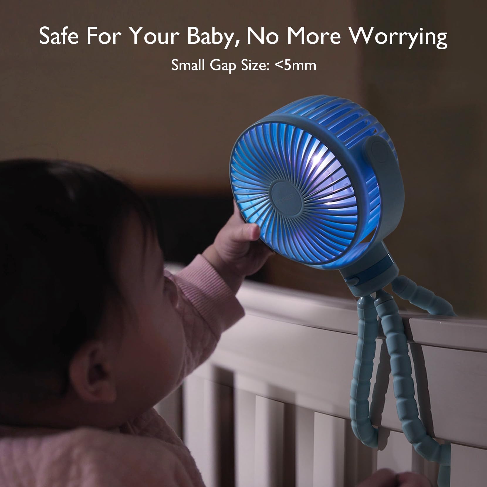 Foto 5 pulgar | Ventilador De Cochecito Portátil Momcozy De 8000 Mah, 27 Horas De Duración De La Batería - Venta Internacional.