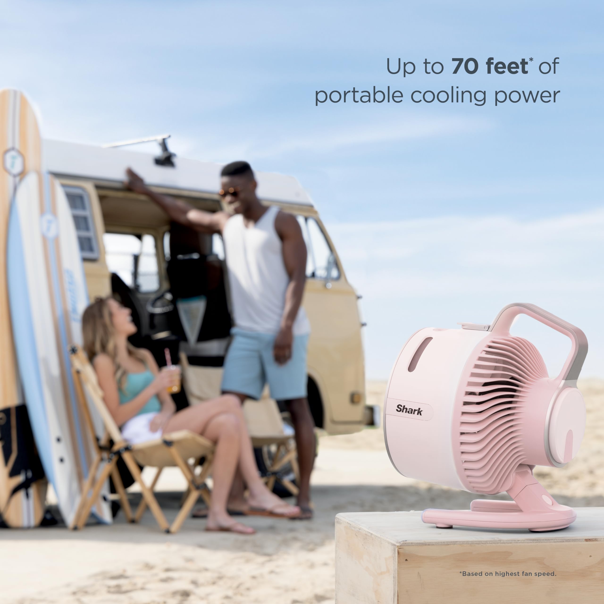 Foto 5 pulgar | Ventilador Portátil Shark Flexbreeze Hydrogo Con Cargador De Coche Violet - Venta Internacional.