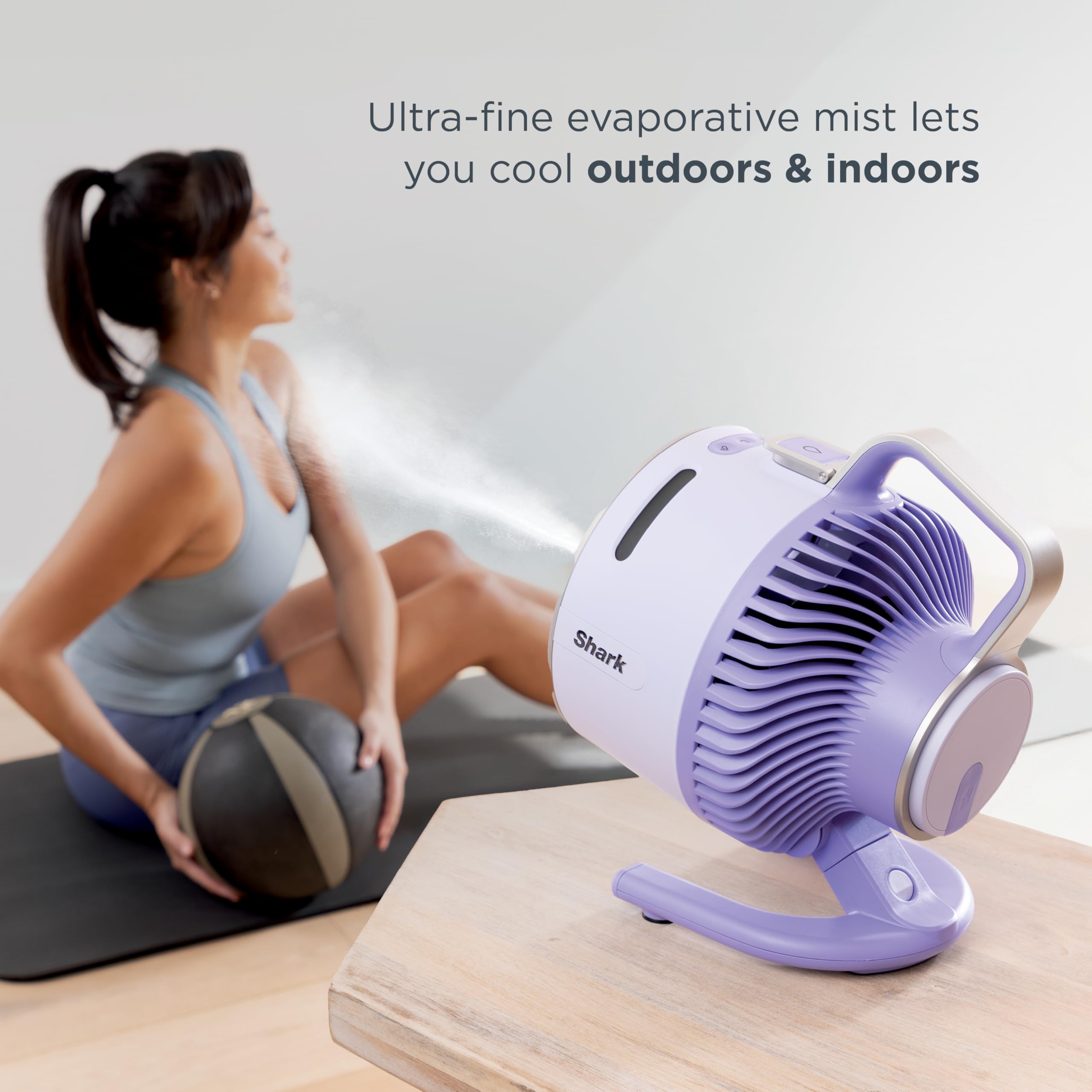Foto 7 pulgar | Ventilador Portátil Shark Flexbreeze Hydrogo Con Cargador De Coche Violet - Venta Internacional.