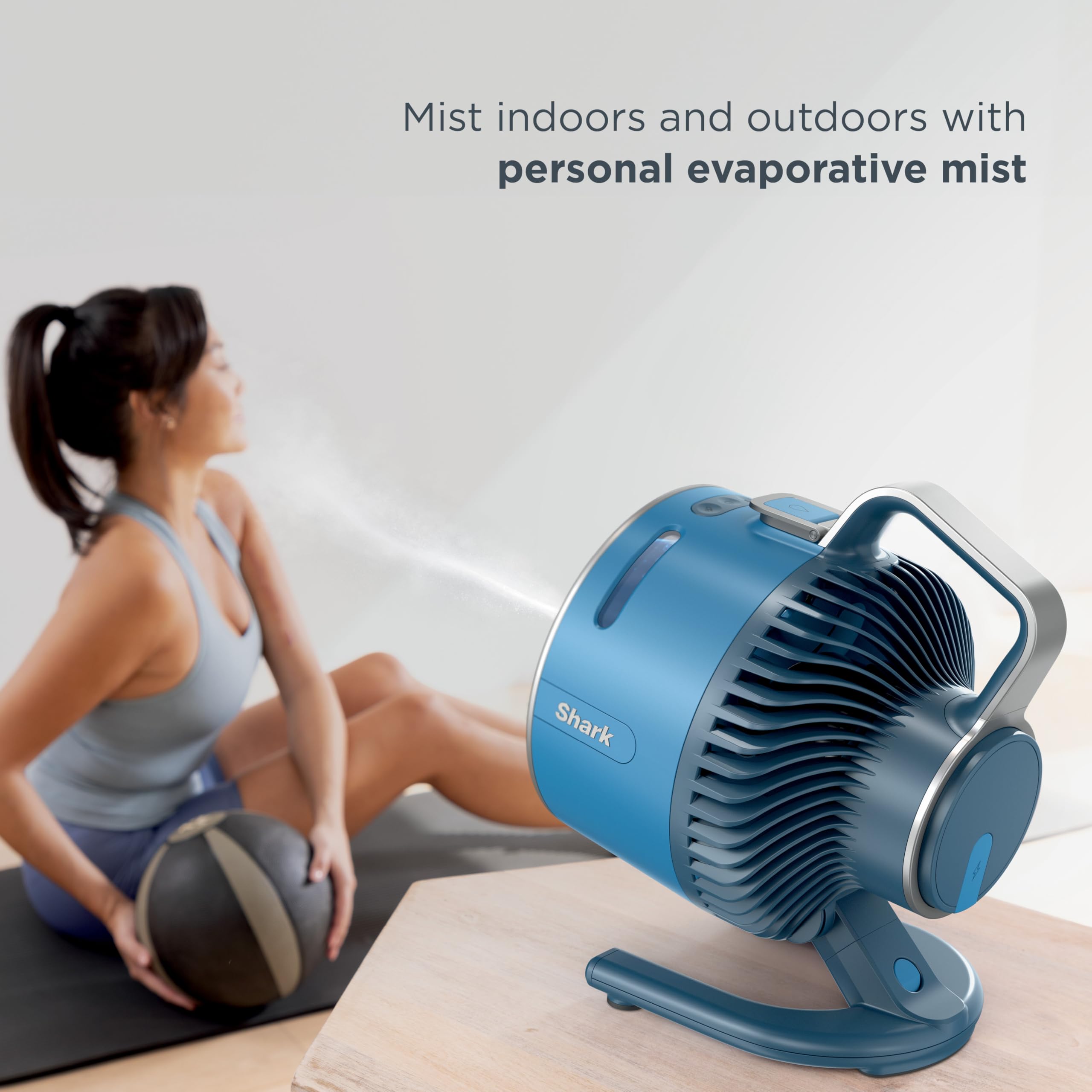 Foto 3 pulgar | Ventilador Portátil Shark Flexbreeze Hydrogo Con Cargador De Coche Azul - Venta Internacional.