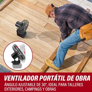 Foto 3 | Ventilador Portátil Recargable Inalámbrico 4.0ah 8-inch 30w Lab.g Negro
