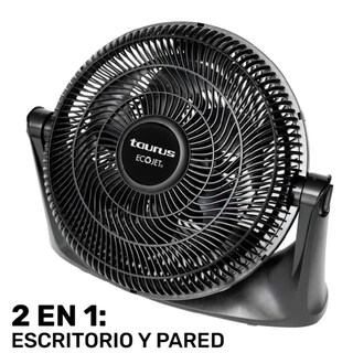 Foto 2 | Ventilador De Piso Taurus 14'' 2 En 1 3 Velocidades Rejilla Metálica