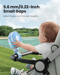 Foto 2 | Ventilador Portátil Gaiatop Mini Con Batería Portátil De 3 Velocidades Color Azul - Venta Internacional.