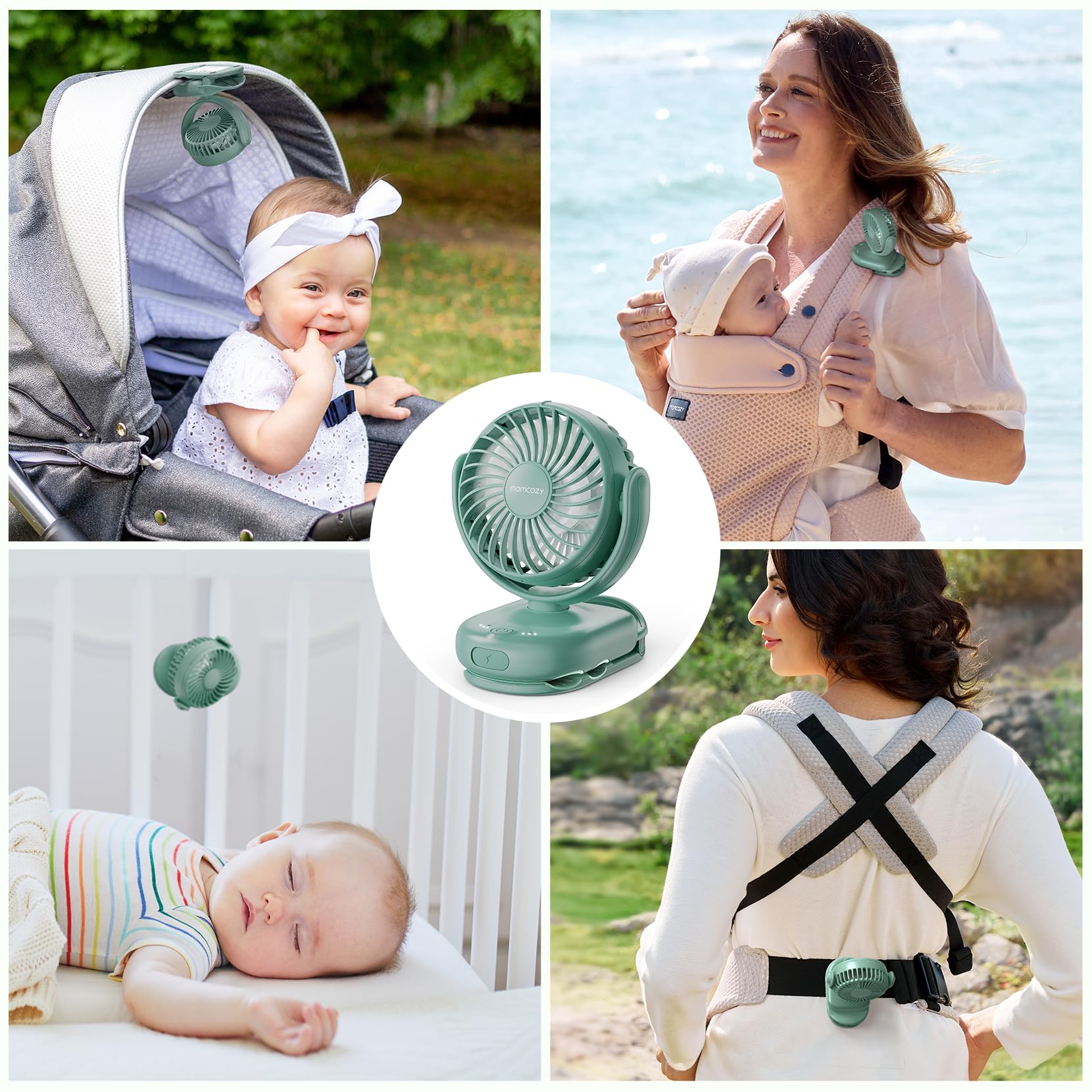 Foto 5 pulgar | Miniventilador Portátil Momcozy De 4 Velocidades Con Clip  120 G  Recargable - Venta Internacional.