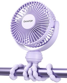 Foto 1 | Mini Ventilador Eléctrico Gaiatop Con Rotación De 360 Grados Recargable Color Morado - Venta Internacional.