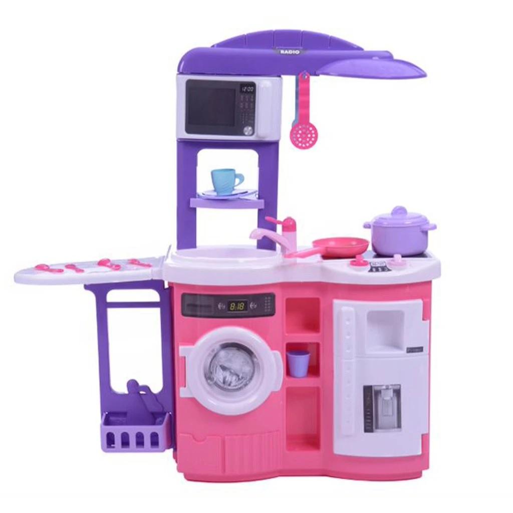 Cocina Prinsel Infantil 3 en 1 Juguete Accesorios Incluidos color Púrpura