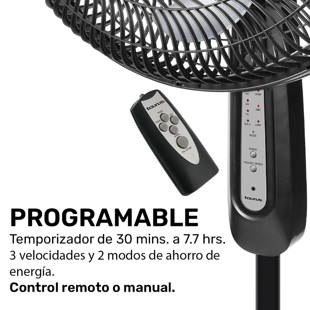 Foto 3 | Ventilador de Pedestal Taurus TURBO CYCLE color Gris 18 " Potente