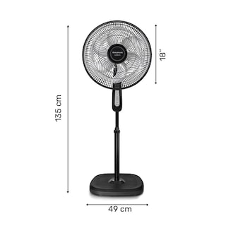 Foto 8 | Ventilador de Pedestal Taurus TURBO CYCLE color Gris 18 " Potente