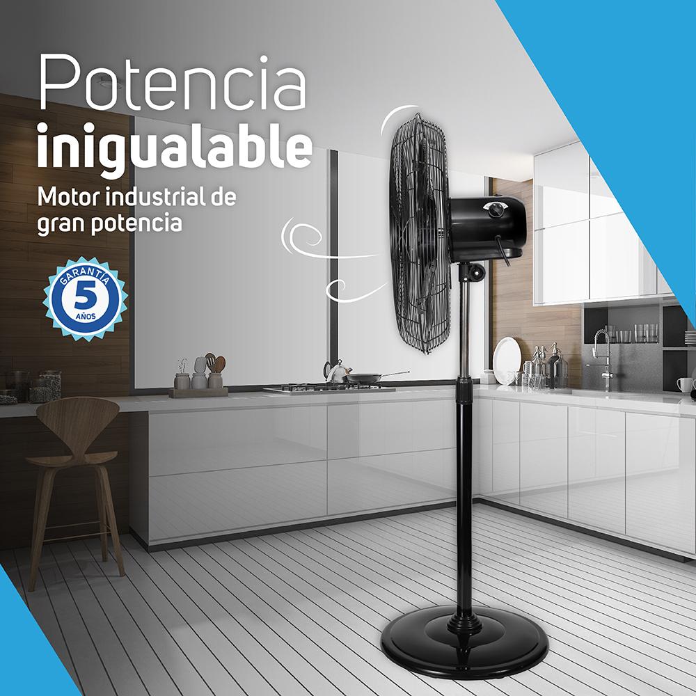 Foto 4 pulgar | Ventilador de Pedestal Taurus Air Force color Negro