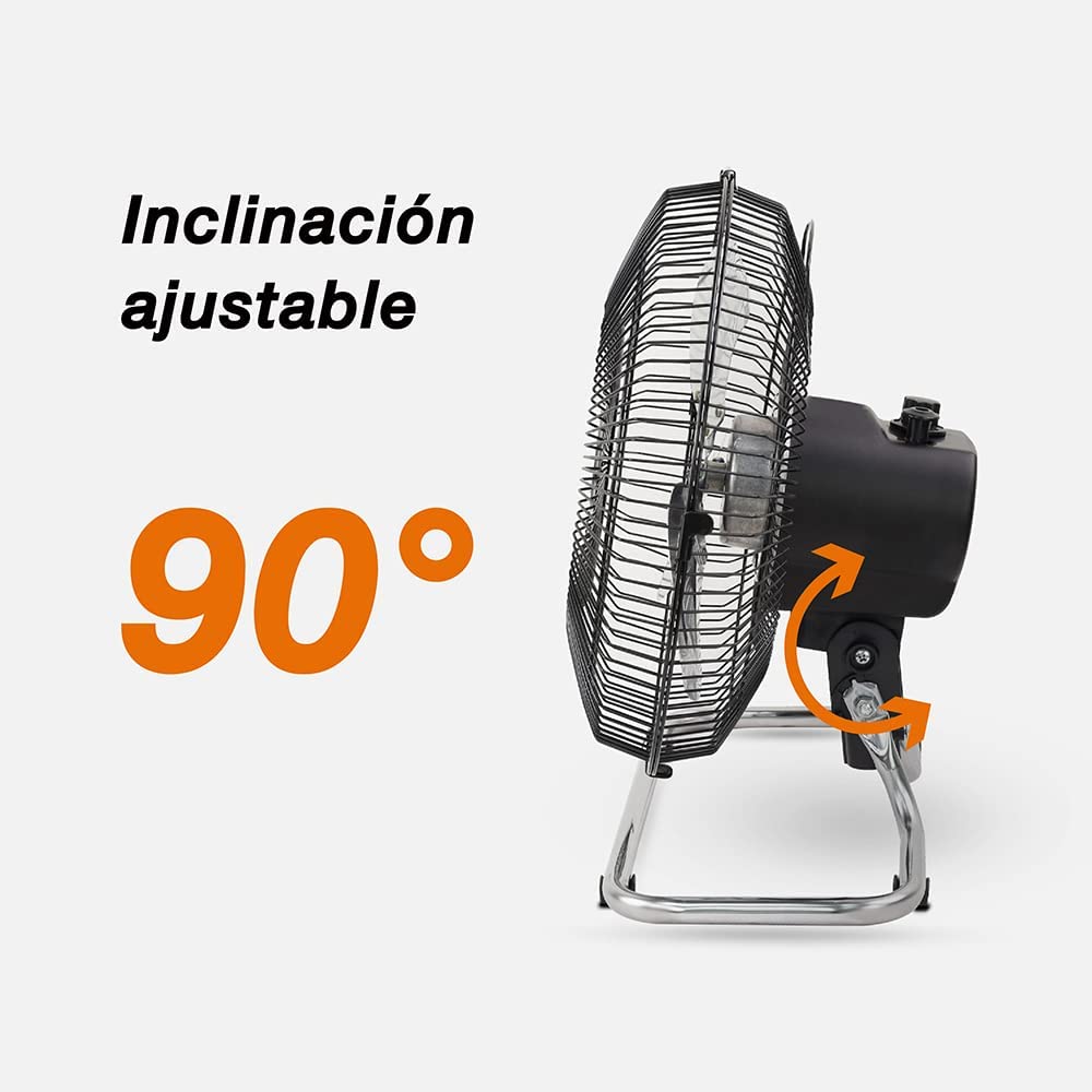 Foto 3 pulgar | Ventilador Mytek 3372 color Negro 12 " Piso 3 VEL2 en 1 Metálica