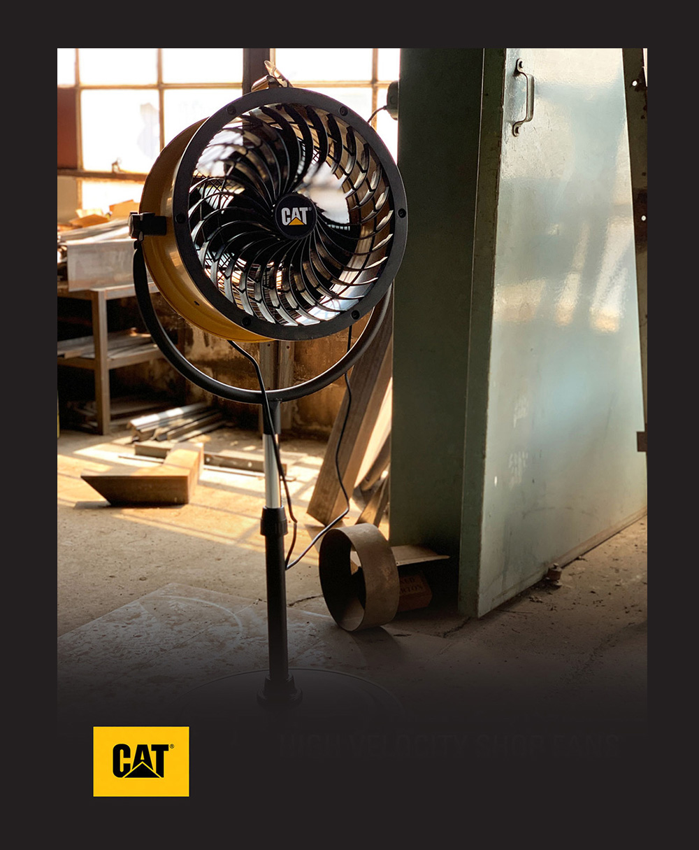 Foto 4 pulgar | Ventilador de Circulación de Aire Caterpillar HVPD14AC color Amarillo Tambor 35.6 CM