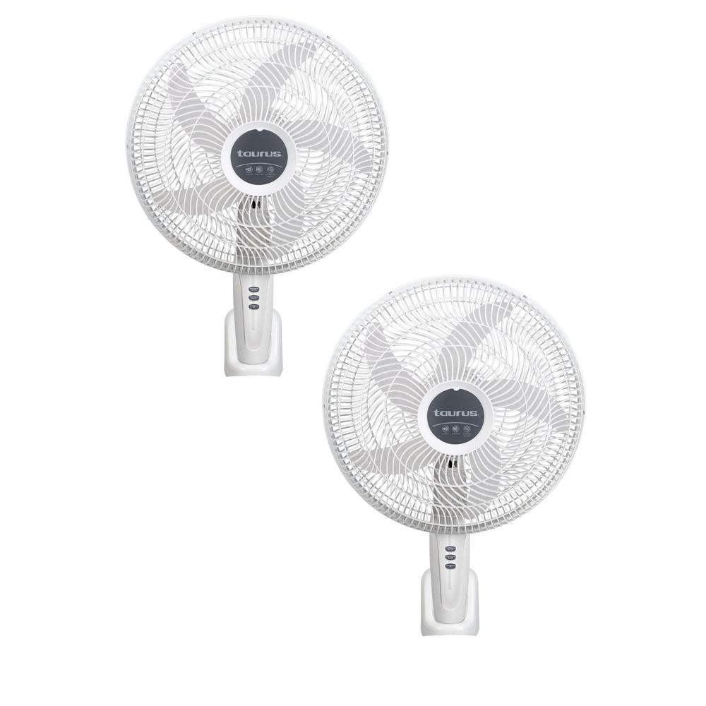 Ventiladores de Pared Taurus ECOM142 color Blanco 2 Velocidades 2 Unidades