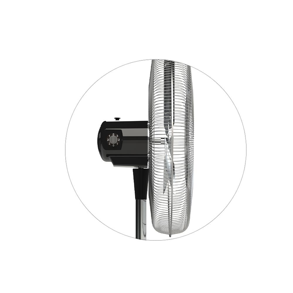 Foto 6 pulgar | Ventilador Industrial Pedestal Mytek 3367 24 Pul Metal color Negro
