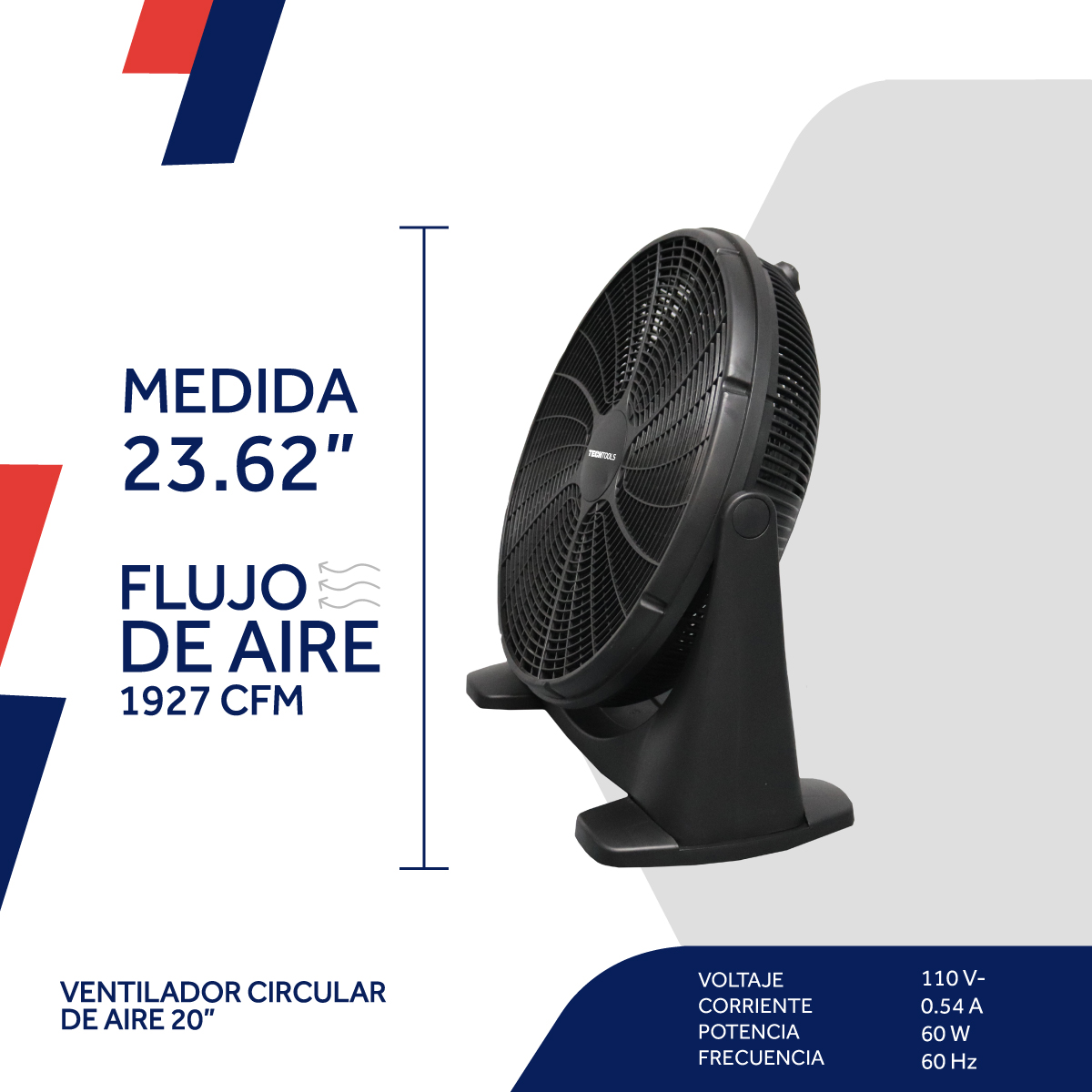 Foto 7 pulgar | Ventilador Cnx Aba002 de 3 Velocidades color Negro